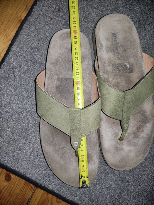 Josef Seibel japonki męskie kolor khaki 46