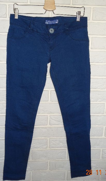 Spodnie damskie Bershka 38 M granatowe