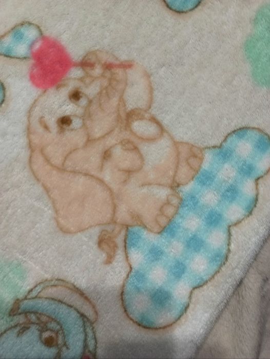 Пледик простинка у коляску та ліжечко