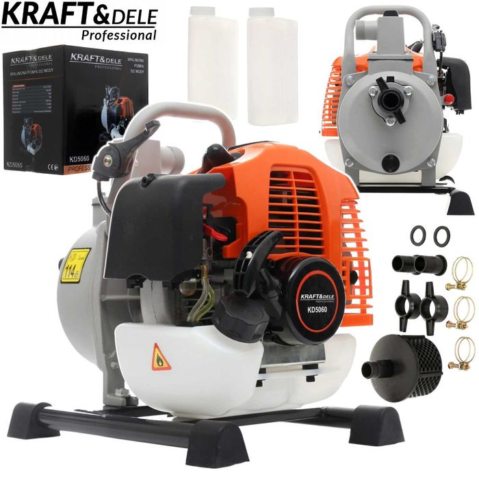 KRAFT&DELE Pompa Spalinowa Do Wody 1" Motopompa 2km 2t 18000l/h KD5060