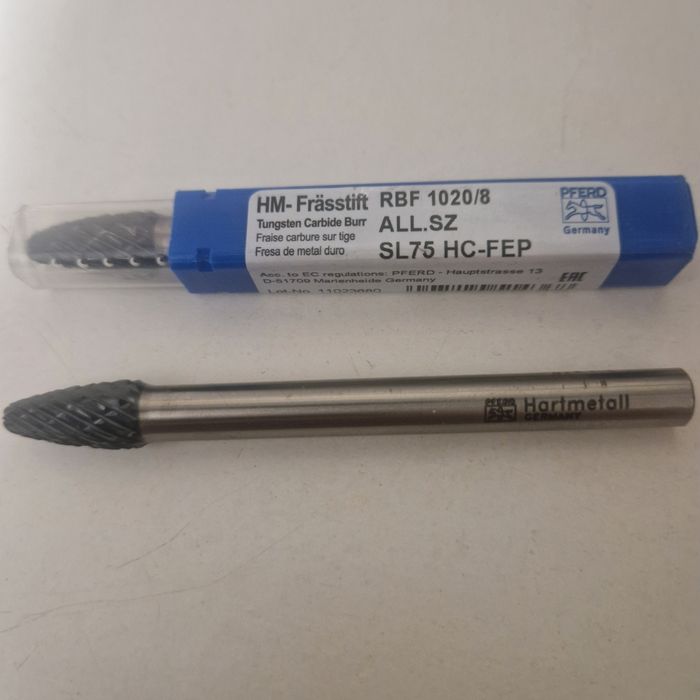 WYPRZEDAZ Frezy/pilniki obrotowe fi 8 firmy Pferd