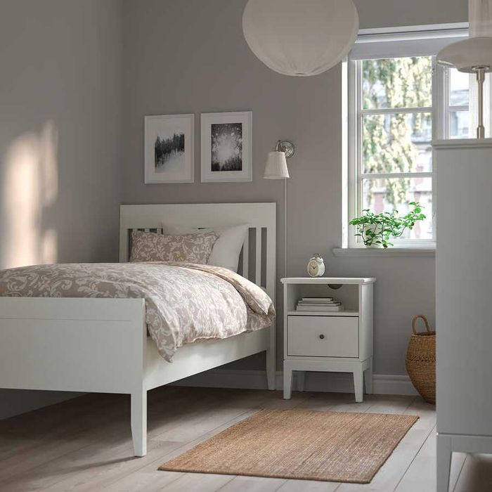 Candeeiro de parede, niquelado/branco Arstid IKEA *** NOVO ***