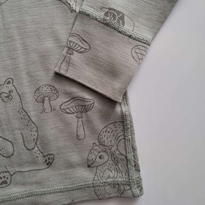 Bluzeczka/koszulka Lindex, merino wool/wełna, termiczna, r. 86/92