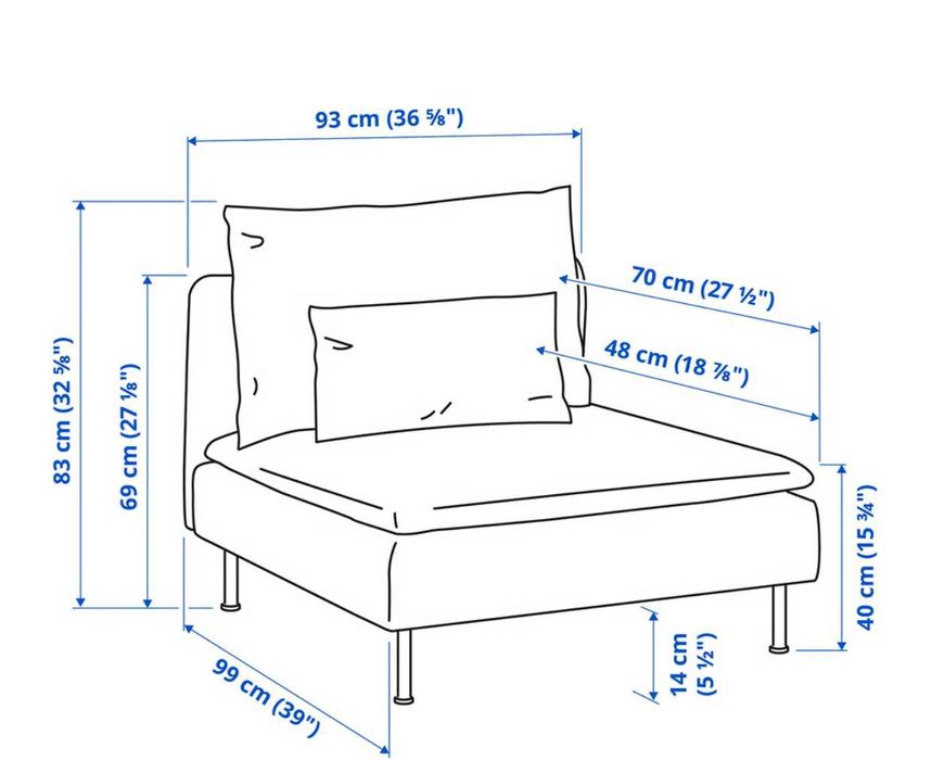 Sofá modular Soderhamn ikea