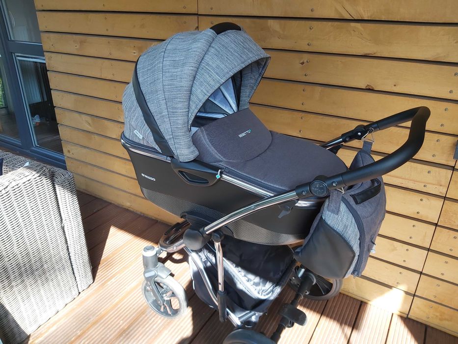 Wózek Bebetto Bresso Premium Class+Fotelik Maxi Cosi Pebble Plus
