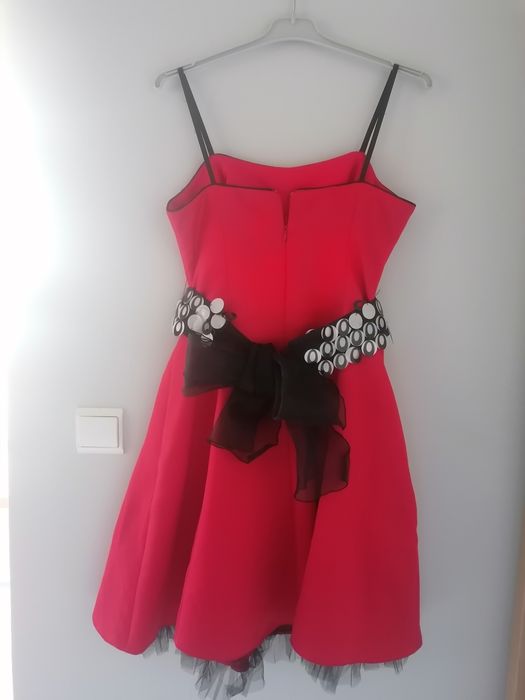 Vestido vermelho de cerimónia
