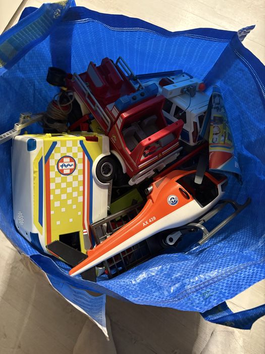 Zabawki Playmobil duzo zestawów remiza policja zoo  8kg mix