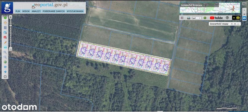 Działka budowlana 12600m2 Bębnów wydane warunki zabudowy