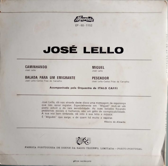 José Lello	- - - - -	Baladas	- - - - -	EP