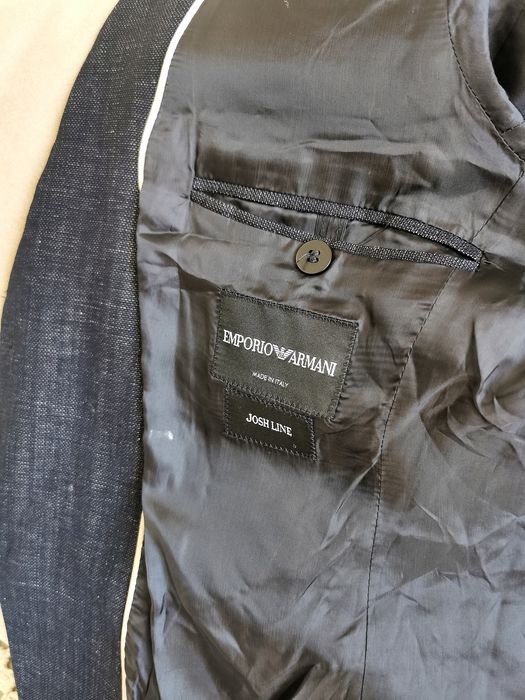 Emporio Armani marynarka premium wełna virginia + len