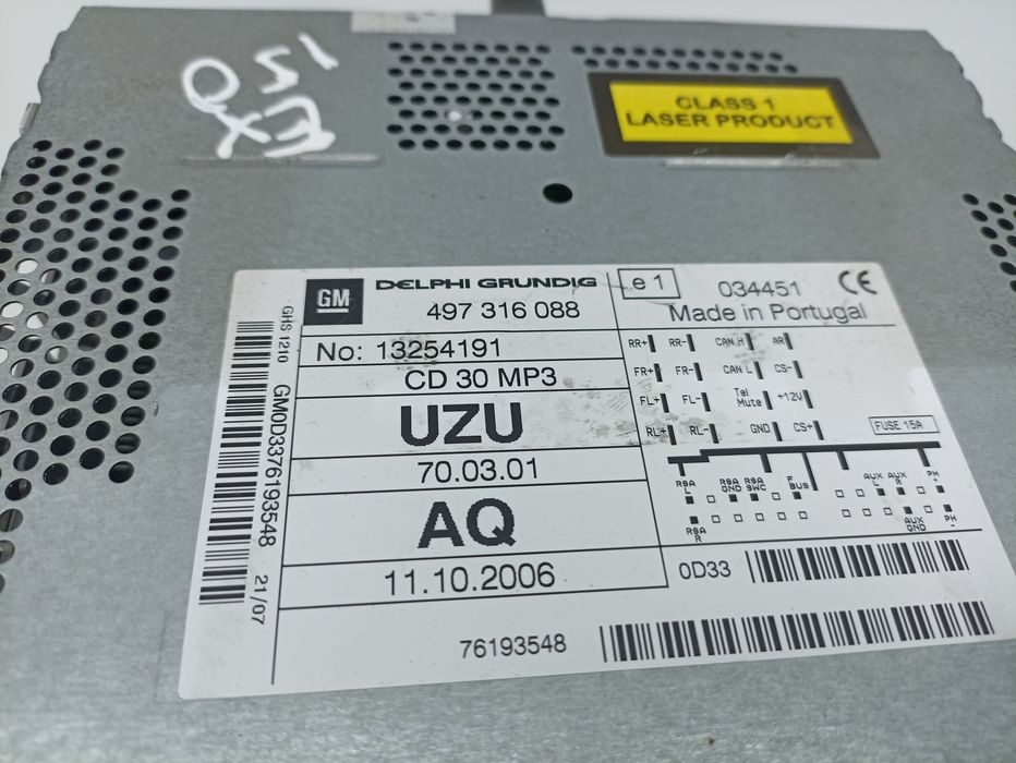 Rádio / auto-rádio OPEL Corsa D