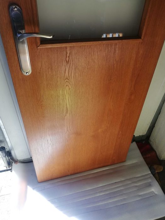 Drzwi wewnętrzne 70, drewniane, lata 90"