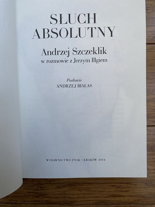 Słuch absolutny Andrzej Szczeklik