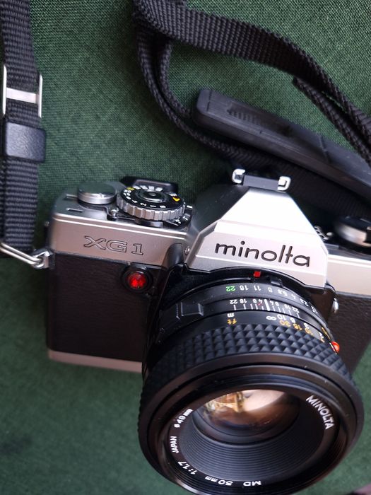 Aparat Minolta XG 1+50mm 1.7 MD Piękny stan!