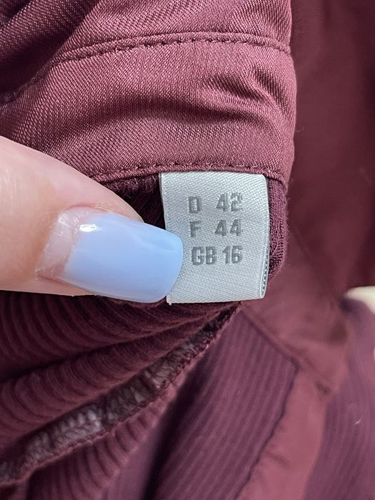 Гольф червоний/бордовий светр/лонг