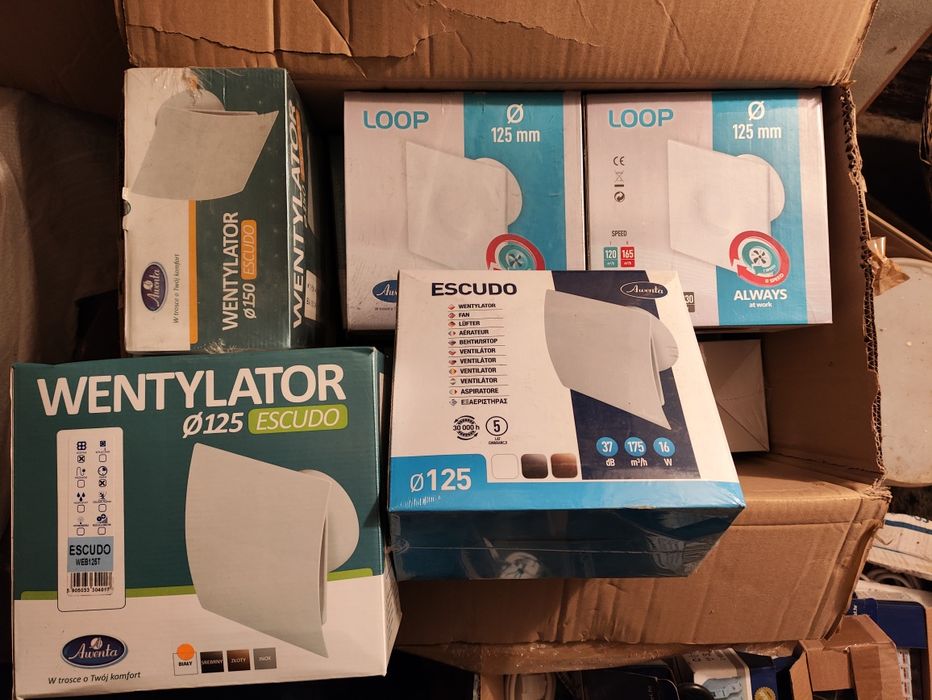 Cena za 4 sztuki.  Wentylator łazienkowy. Okazja. Wyprzedaż.