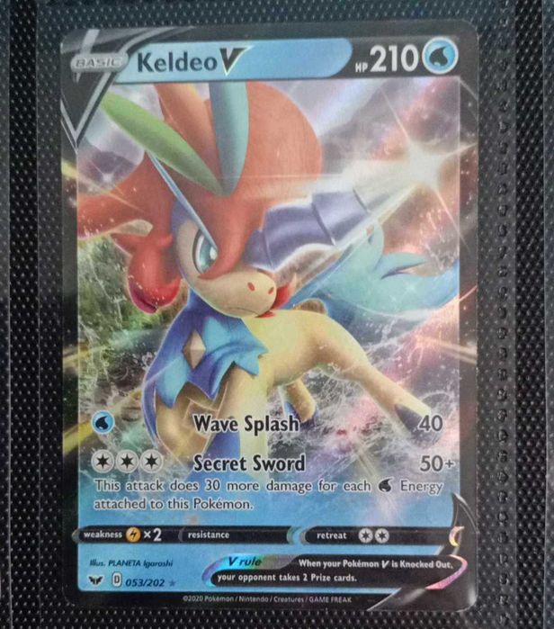 Karta Pokemon Keldeo V!