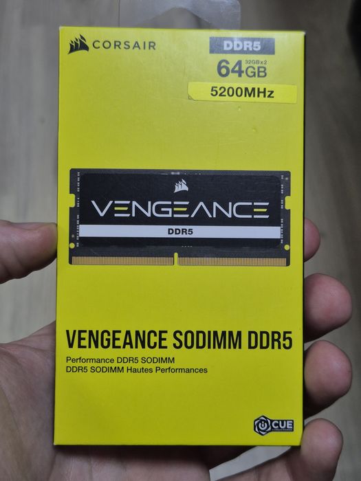 Оперативна пам'ять Corsair DDR5-5200 64gb (Kit 2x32gb)