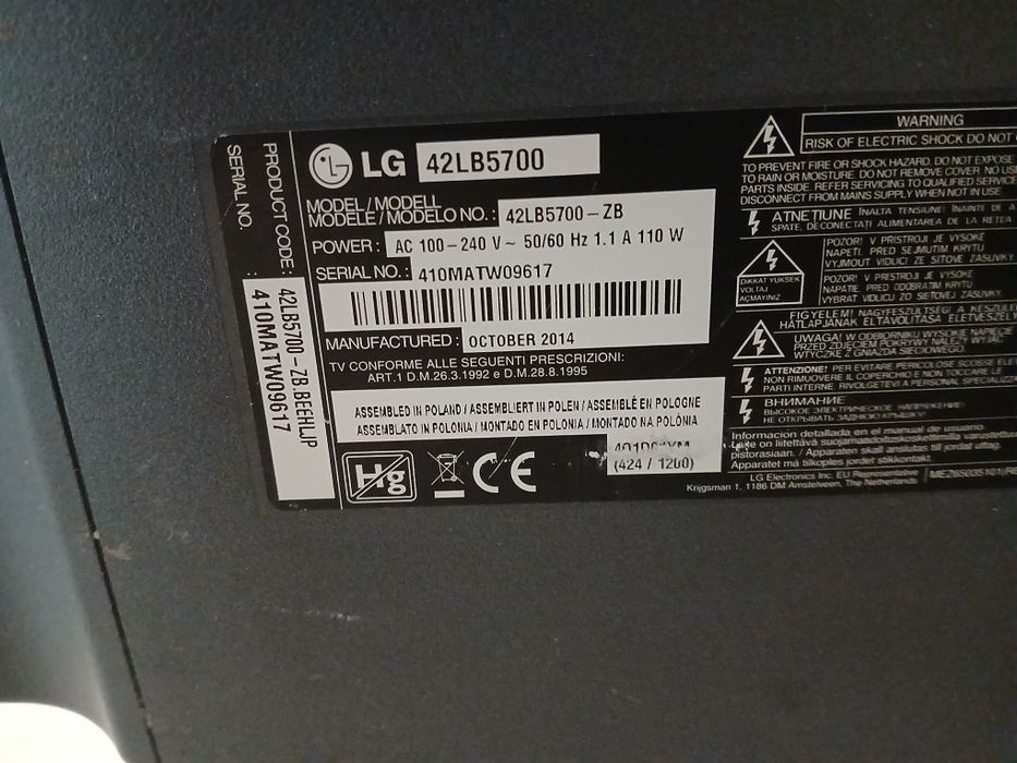 Telewizor smart 42 cale led Lg