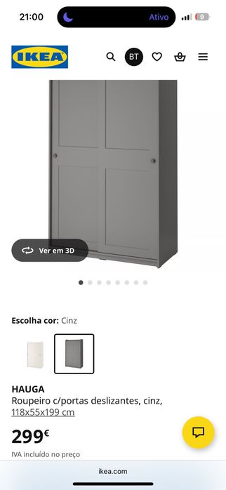 Roupeiro ikea hauga
