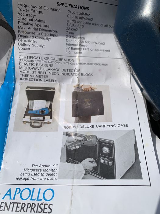 Измеритель микроволнового излучения Apollo Microwave Monitor X1(США)