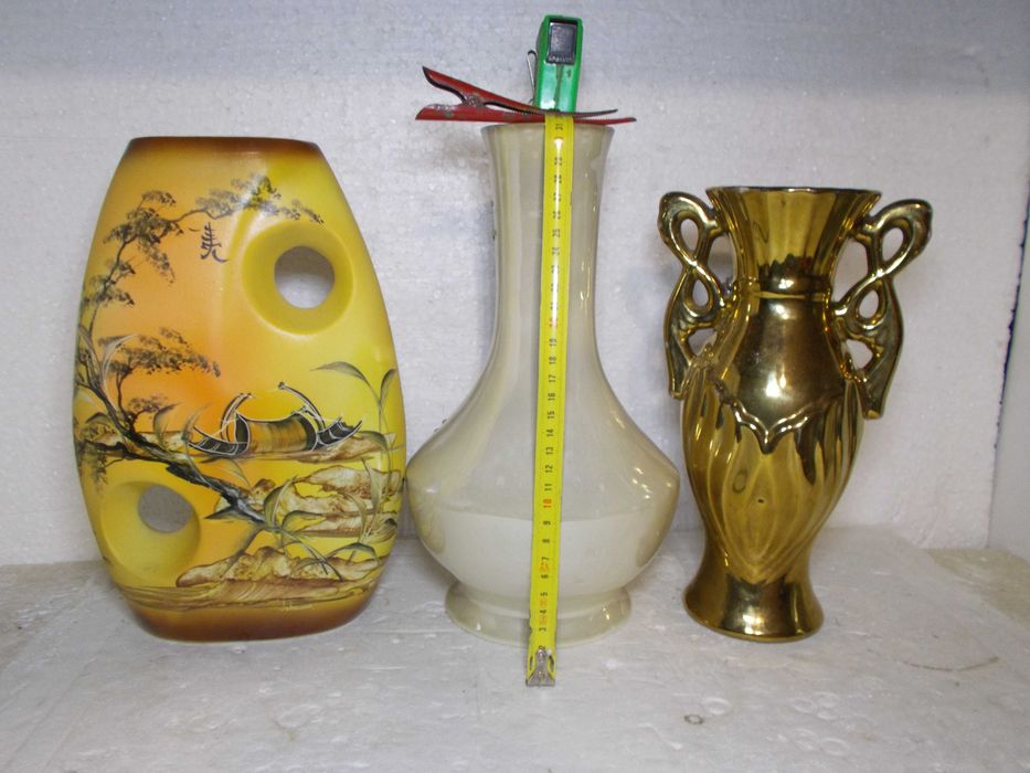 Вазы керамика , красивые позолота и роспись