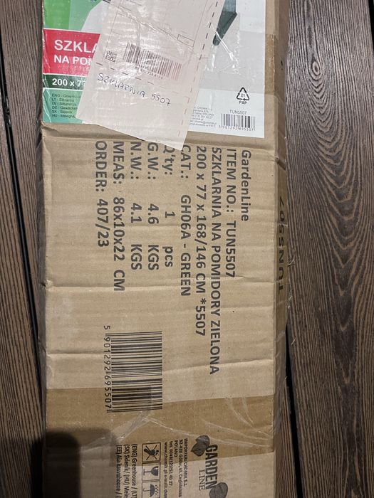 Szklarnia do pomidorow nowa