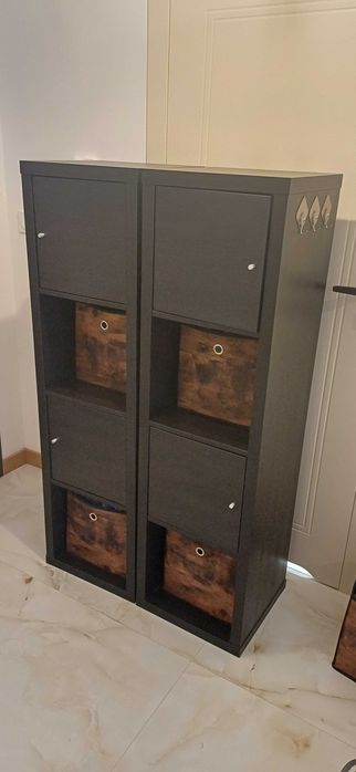 Regał ikea 4x2 kallax plus wkłady