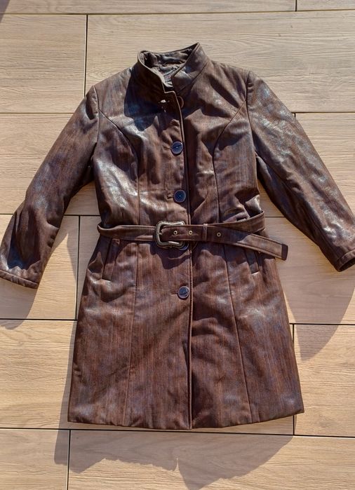Jesienny płaszcz damski vintage rozm. 44