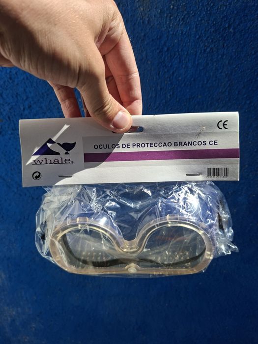 Óculos de Proteção Transparentes CE Whale (Novos na Embalagem)