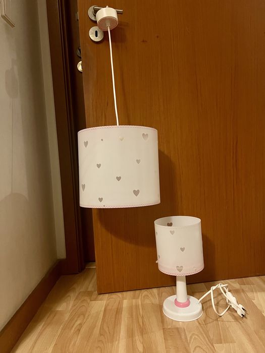 Conjunto iluminação  quarto menina