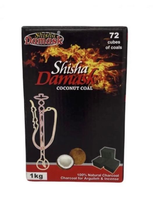 Вугілля кокосове Shisha Damask Кокосовый уголь