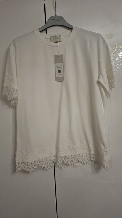 Bluzka Lemonada roz uniwersalny z koronką