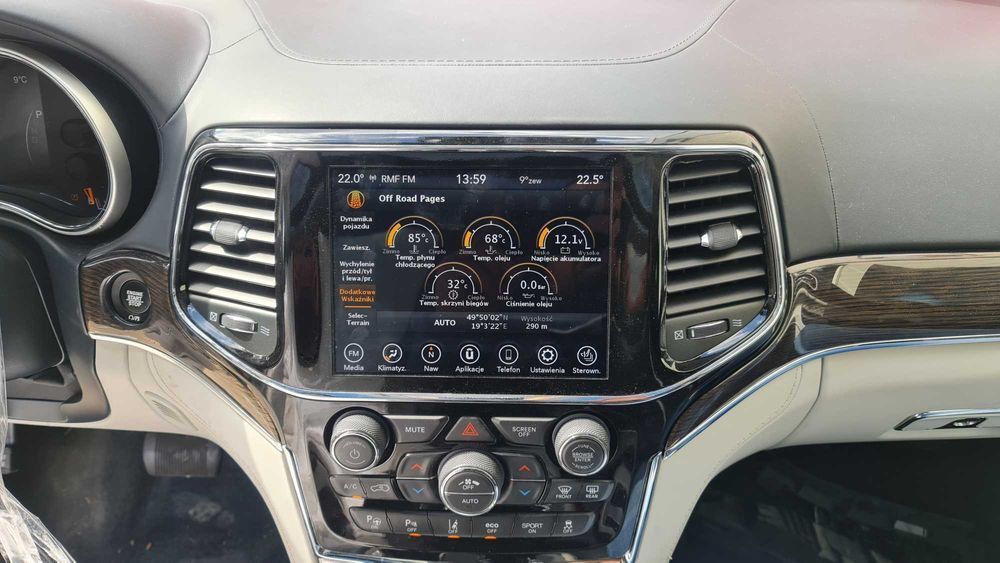 Polski Język JEEP Grand Cherooke  Menu Konwersja USA