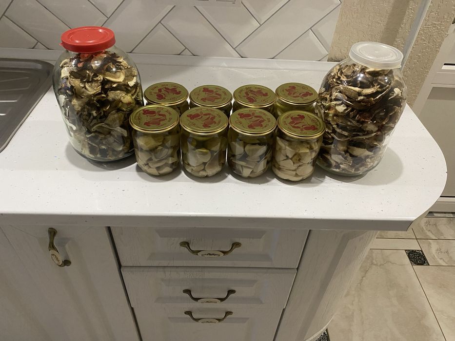 Гриби мариновані і сухі