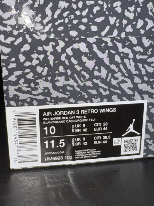Jordan 3 retro wings