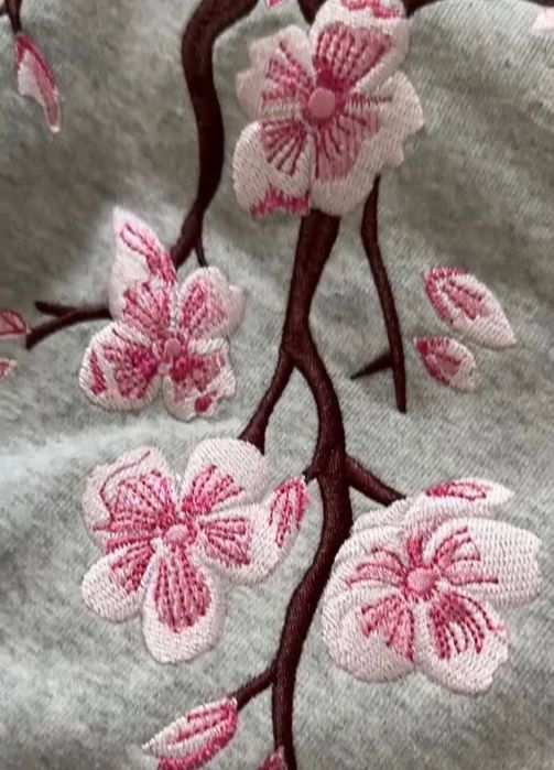 Sakura Cherry Blossom зіп-худі оверсайз / зип худи Сакура / Sakura Cherry Blossom zip hoodie