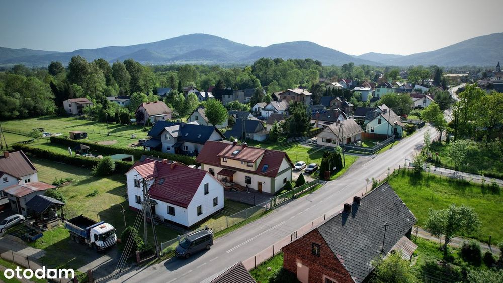 Dom Rybarzowice Piękny Widok na Góry Dojazd Asfaltowy 1400m2 działka.
