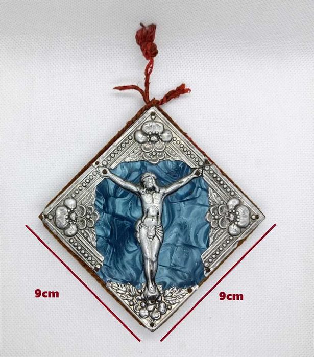 Pequeno quadro antigo católico de Jesus Cristo