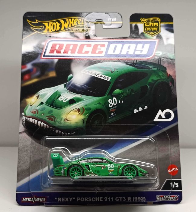 Hot Wheels Premium Race Day "Rexy" Porsche 911 GT3 R (992)