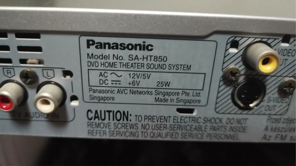 Panasonic Home Cinema 5.1 400W com DVD – Sistema de Som
