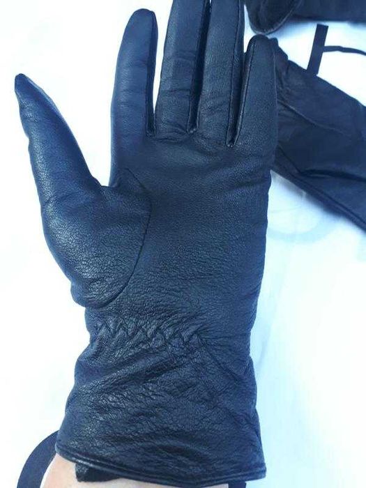 Перчатки кожаные женские/ утеплены микроволокно/германия/ р.s