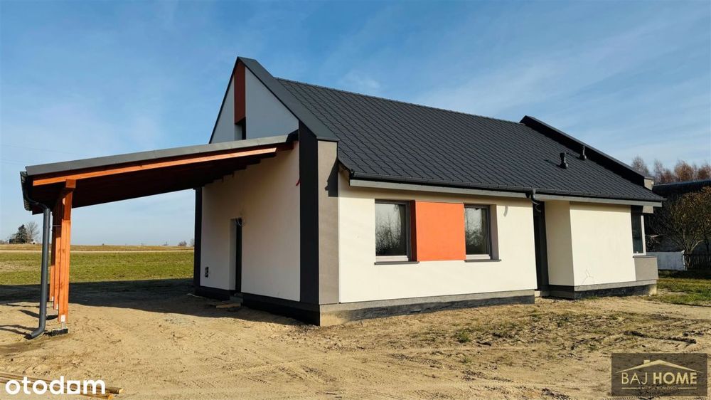 Nowy, parterowy dom w stanie deweloperskim