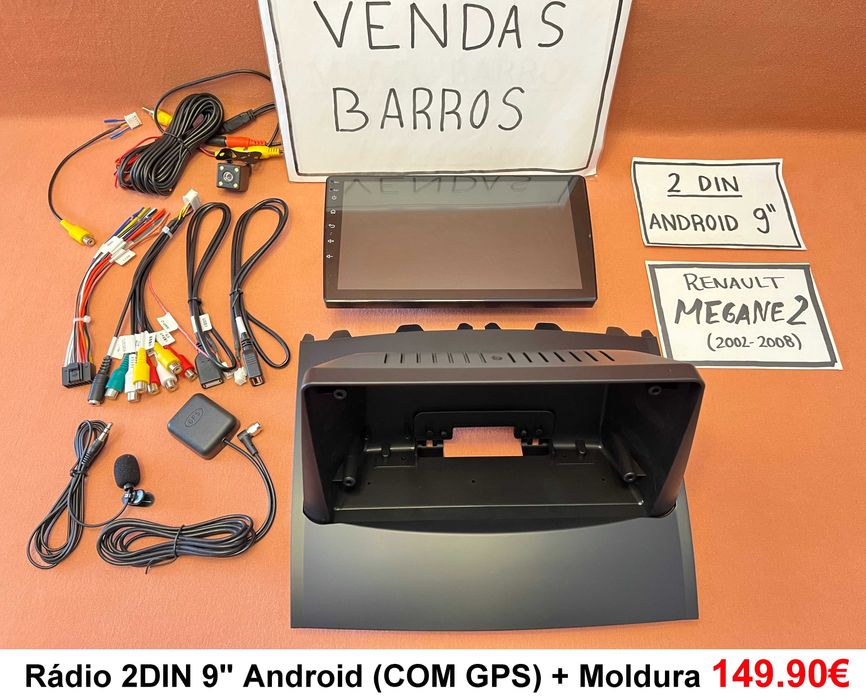 (NOVO) Rádio 2DIN • Renault Megane II (2) • Android [4+64GB] • GPS dCi