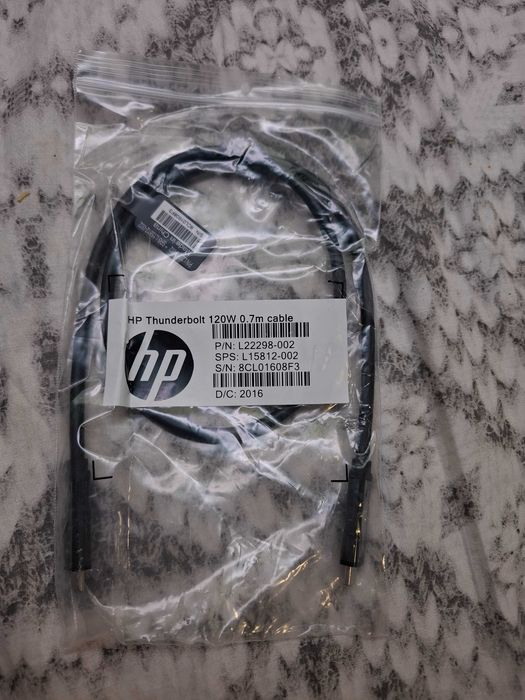 Кабель HP Thunderbolt 3 120W 0.7 м, оригінал, новий