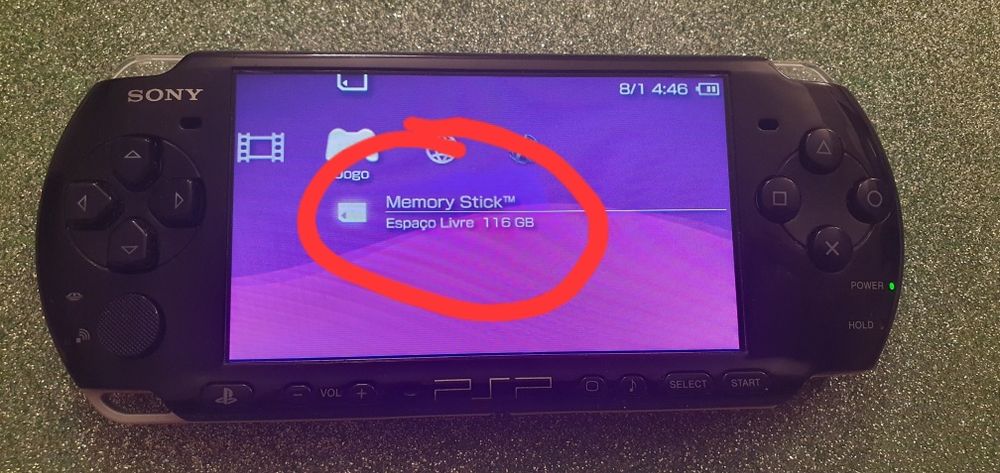 Cartão de memória de 128gb para PSP'S (+ de 50mil jogos)