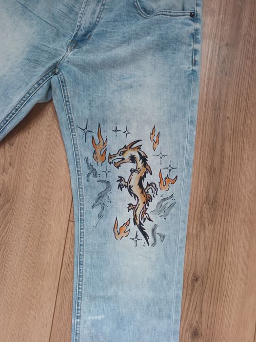 one of one custom American Eagle jeans ☀️