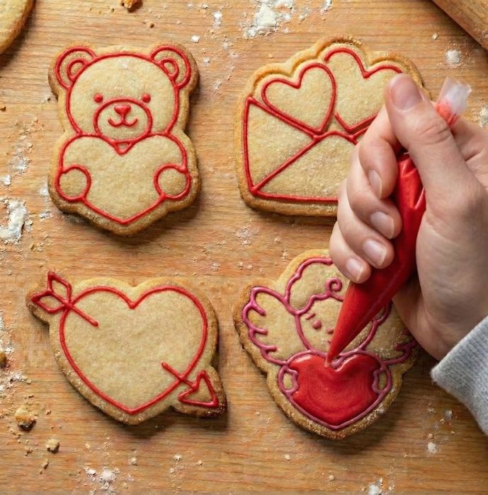 Walentynkowe foremki ciastka