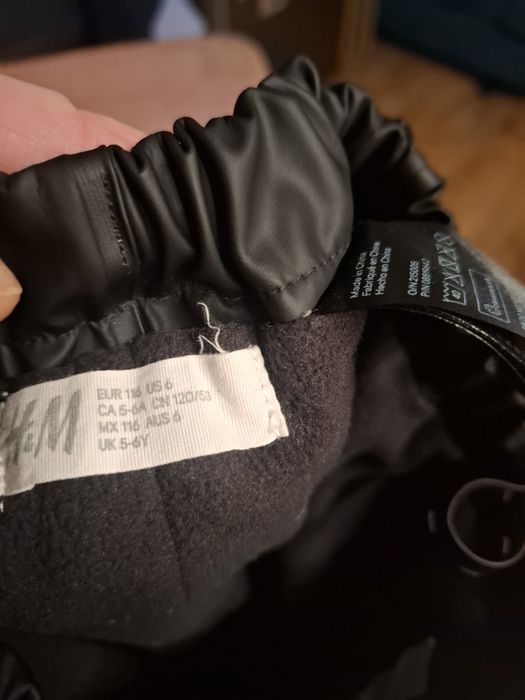 Spodnie ocieplane wodoodporne na śnieg 116 H&M