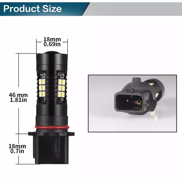 Lampada Led P13w para DRL